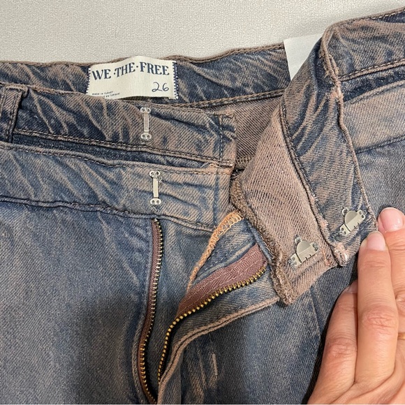 NWT New $248 Free People Nocturne Double Hem Trouser Jeans Size 26 - Picture 6 of 13